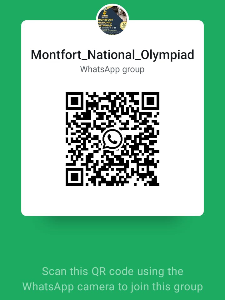 Montfort National Olympiad watsapp group